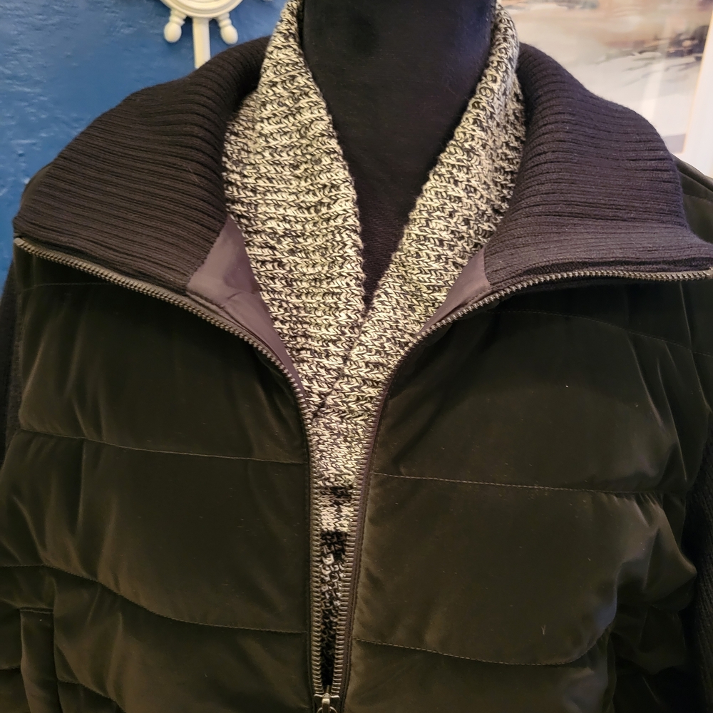 Athleta Black Hanover Hybrid Jacket